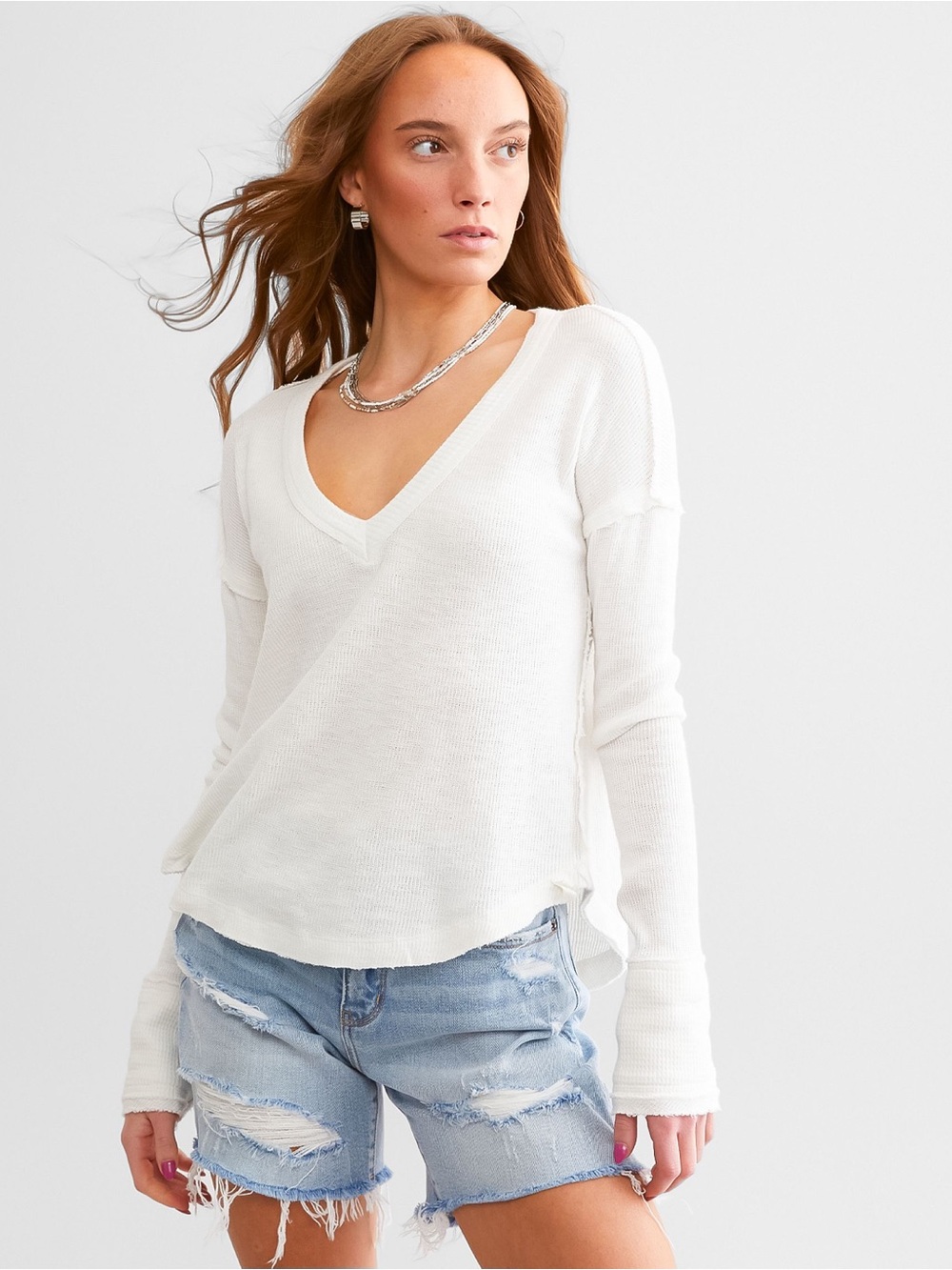 Free People Sail Away Top Relaxed Fit XSmall